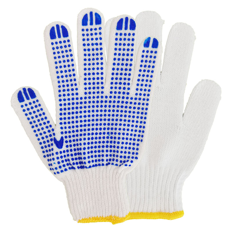 ST04-YY615 PVC DOTTED COTTON GLOVE