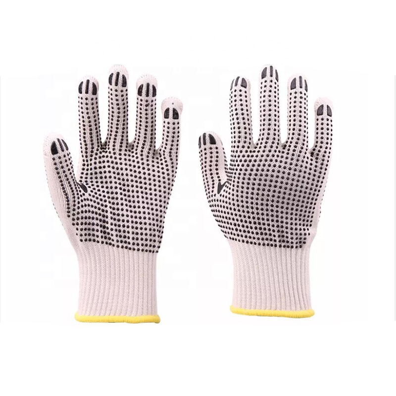 ST04-YY616 PVC DOTTED COTTON GLOVE